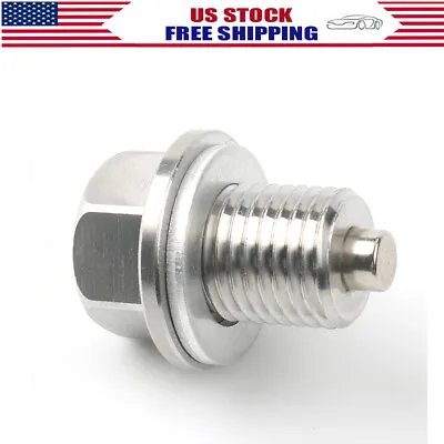 Stainless Steel Engine Oil Drain Plug With Neodymium Magnet M14 X 1.5MM  • $8.99