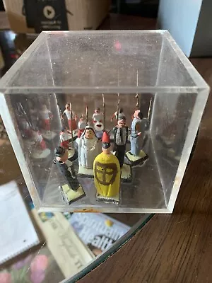 Religious Miniature Scene In Plastic Cube • $10.97