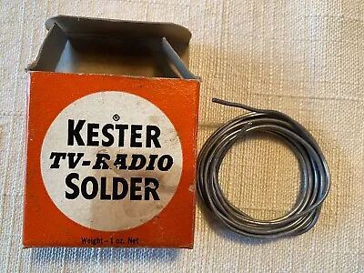 Vintage Kester TV Radio Solder Resin Five Flux Core 40/60 VG • $4.99