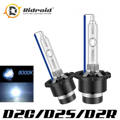 PAIR 8000K D2S D2R D2C HID Xenon Bulbs Factory Headlight HID Replacement Blue • $9.99