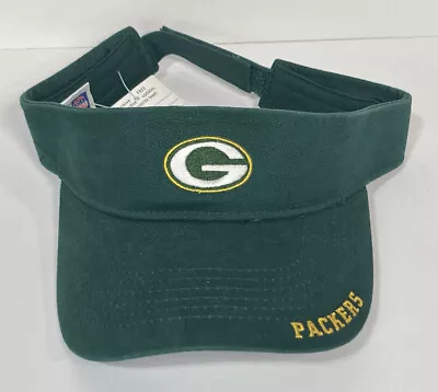 Green Bay Packers Game Day NFL Vtg Sun Visor Strap Snap Back Sports Hat Cap NWT • $11.95