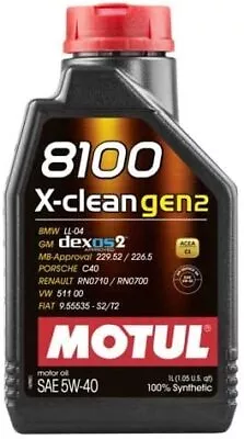 Motul 8100 X-Clean Gen2 5W40 (1 Liter) • $18.51