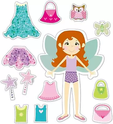 Galt Fairy Dress Up Set. 2 Dressing Up Dolls & 22 Magnetic Accessories • £12.99