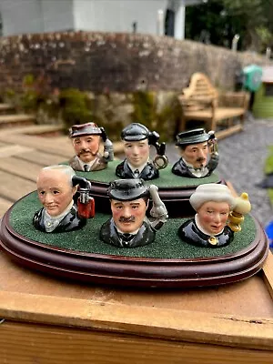 Vintage Royal Doulton Miniature Character Jugs 687 Sherlock Holmes W/ Stand • £42