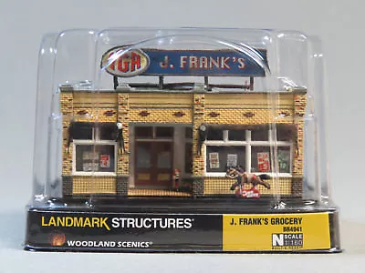 WOODLAND SCENICS N SCALE J FRANK'S GROCERY STORE BUILT & READY Gauge WDS4941 NEW • $53.84