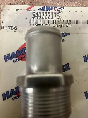 Hardin Marine Stainless Steel Fittings 540-222175  Straight NPT To Hose NEW • $60