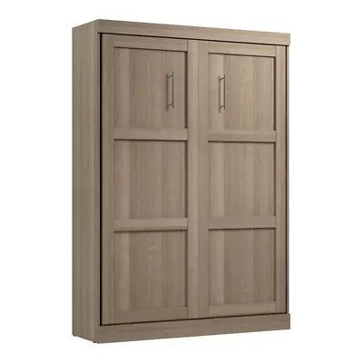 Pemberly Row Modern 59  Engineered Wood Full Murphy Bed In Ash Gray • $1261.10