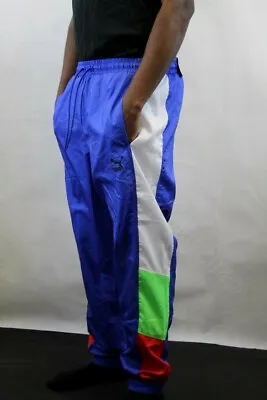 Puma MEN TFS OG WINDBREAKER TRACK PANTS DAZZLING BLUE/MULTICOLOR 596474-89 • $27.54