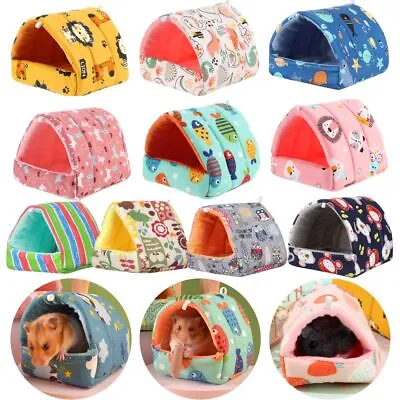 £4.63 • Buy Comfortable Small Animal Sleeping Bed Hamster House Guinea Pig Nest Warm Mat