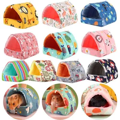 Comfortable Small Animal Sleeping Bed Hamster House Guinea Pig Nest Warm Mat • £5.04