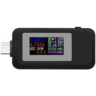 $9.69 • Buy USB Type-C Power Tester Voltage Current Capacity Meter USB-C Multimeter 4-30V 5A