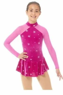 Mondor Mock Neck Glitter Figure Skating  Dress 2764 -  North Star • $94.98