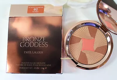 ESTEE LAUDER Bronze Goddess Healthy Glow Bronzer - 02 SUNSET 0.49 OZ New In Box • $28.35