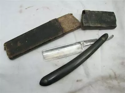 Antique Wade Butcher Sheffield Straight Razor +Box Barber Tool 6/8 Shaving A • $179.99