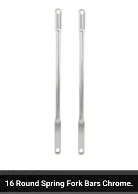 New Chrome Springer Fork Bars For 16  Bicycles Regular Chrome Style • $12.99