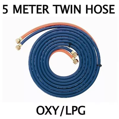 5 Meter OXY LPG TWIN GAS HOSE With Fittings • $44