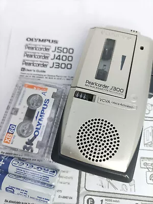 Olympus J300 Pearlcorder MicroCassette Voice Recorder Dictaphone Dictation Micro • £49.99