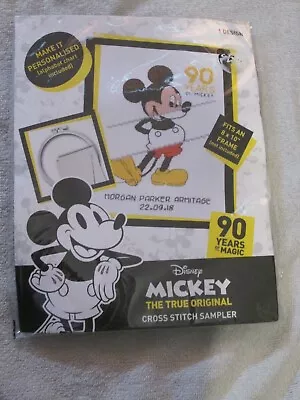 £8.50 • Buy New Disney Mickey Mouse - Cross Stitch Sampler Kit