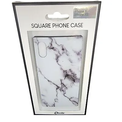 IPhone X/XS White Marble - Look Square Phone Case By IDecoz NEW Unopened • $14
