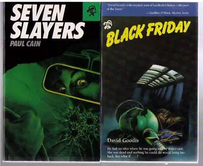 Lot Of 2 Black Lizard Crime Thrillers Black Firday Goodis Seven Slayers Cain OOP • $5.99