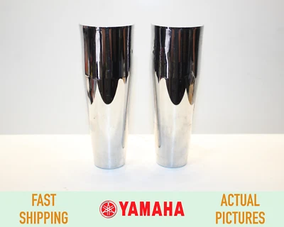 $29.95 • Buy 2005 - 2010 Yamaha V STAR 650 UPPER FORK CHROME COVER SET OF 2