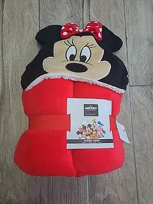 MINNIE MOUSE  Hooded Throw Fleece Blanket 120 X 150cm BNWT Primark • £19.95