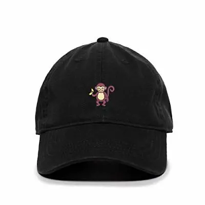 Monkey With Banana Baseball Cap Embroidered Cotton Adjustable Dad Hat • $17.99