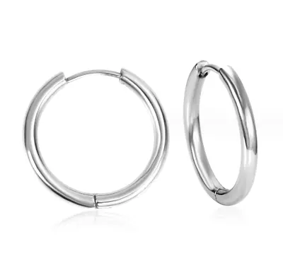 2Pcs Men Women Stainless Steel Huggie Earrings Cartilage Lip Piercing Nose Hoop • $4.95