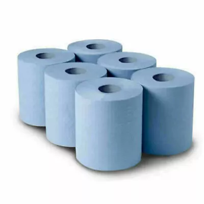 Centrefeed Blue Roll 2ply Kitchen Hand Wipes Paper Towel Tissue 100m Metre • £9.99