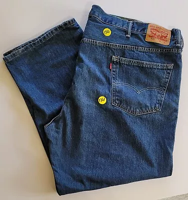 Levi's 505 Regular Fit Straight Leg Blue Jeans Men's Size 54x30 (#1361) • $14.99