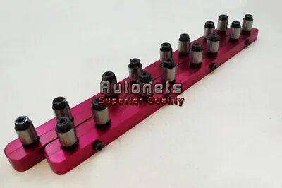 SBC 350 Red Aluminum Small Block Chevy 7/16  Stud Girdle Polylocks Spring Loaded • $99.98