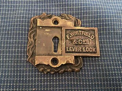 £25 • Buy Antique Safe  Plaque Safe Plate Escutcheon F.Whitfield  And Co