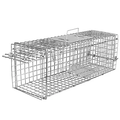 Humane Small Live Animal Trap Control Steel Cage Mouse Trap Rat Raccoon SkunkCat • $31.89