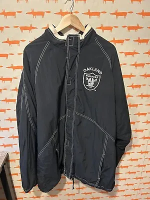 Vintage Oakland Raiders Jacket NFL Starter Team Jacket - Size XXL Las Vegas • £54.99