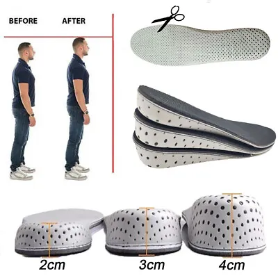 Women Men Invisible Height Increased Insoles Inserts Heel Lift Taller Shoe Pad • $5.95