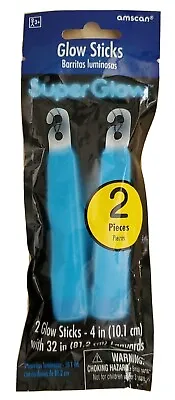 Glow Sticks 2 Pack Four Inches Blue • $8.84