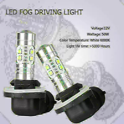 H27 881 50W 640LM Fog Light Bulb External Light Lamp DRL Daytime Driving Light • $16.61