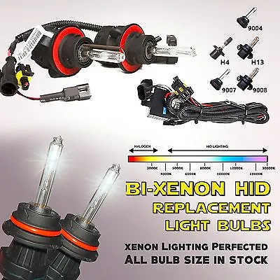 $28.88 • Buy Xentec HID Bi-xenon Kit's Replacement Light Bulbs And Harness H4 H13 9004 9007