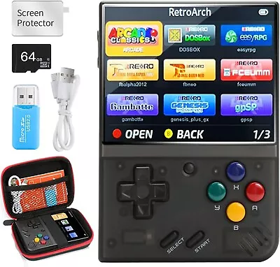 Miyoo Mini PlusWhite Retro Handheld Game Console With 128G TF Card 10000+Games • $90