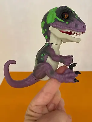 $15 • Buy Wowwee - Jurassic World Fingerlings - Untamed Raptor Purple STEALTH Dinosaur