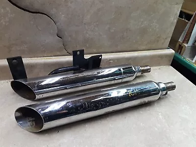  Yamaha 1100 VSTAR XVS Aftermarket Exhaust Mufflers 2003 2004 JAP AP-203 • $80.85