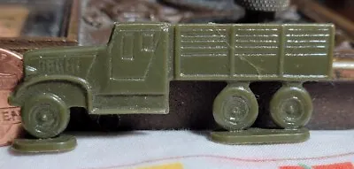 Vintage Miniature Toy Plastic Green US MILITARY ARMY TRUCK STAND UP FIGURE • $8