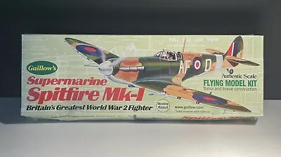 Vintage Guillow Supermarine Spitfire MK-1 Flying Model Kit - GUI504 072365005044 • $20.99