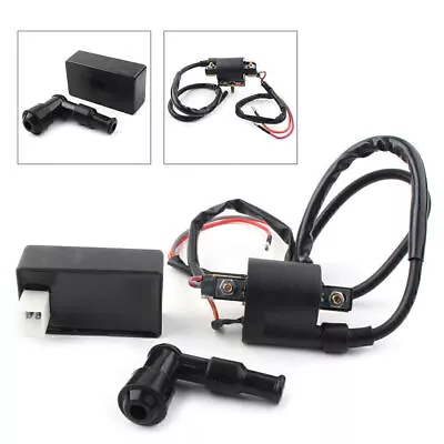 CDI Box & Ignition Coil Quad For ATV Dirt Pit Bike Go Kart 50cc-300cc DC 4-Pin • $21.51