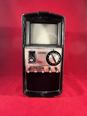 Vintage 1967 Symphonic Minni TV TPS-5050 Mini B&W Portable • $15