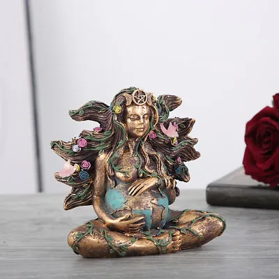 Mother Earth Goddess Statue Gaia Resin Figurine Garden Ornament Decor Gift • £10.66