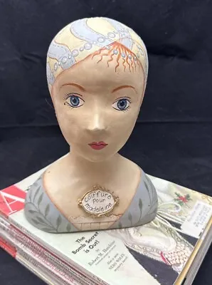 Vtg Enesco Female Mannequin Head Bust Coiffure Pour Madeleine Lady Head Display • $90