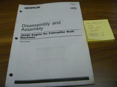 $221.26 • Buy Caterpillar 3024C Eng 216 226 232 242 Skid Loader Assembly Service Repair Manual