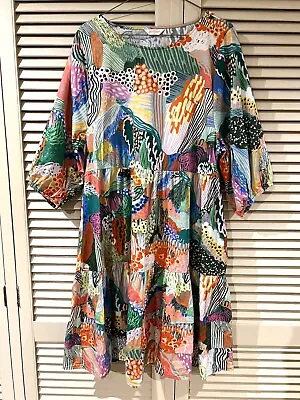 Beautiful GORMAN “The Lake” Cotton Dress * Size  10 • $189.90