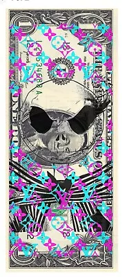 Death NYC Ltd Signed Art US DOLLAR Bill Bank Note $1 Nightmare Before Christmas • $79.99